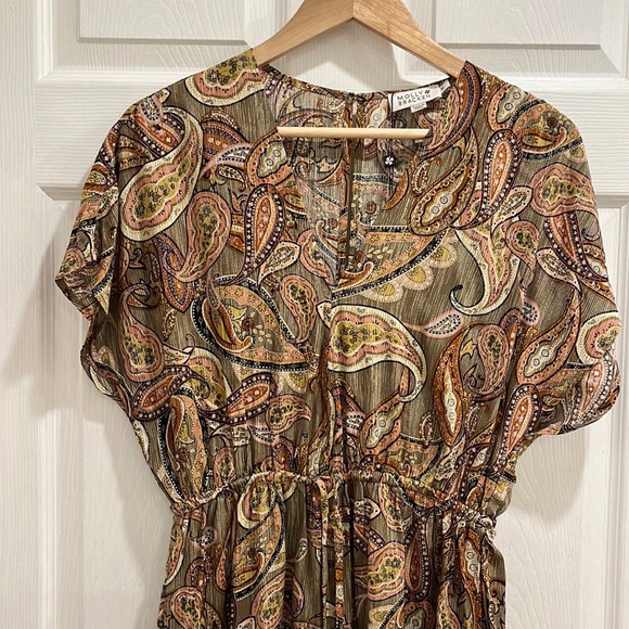 Molly Bracken Paisley Short Sleeve Jumpsuit - Picture 5 of 16